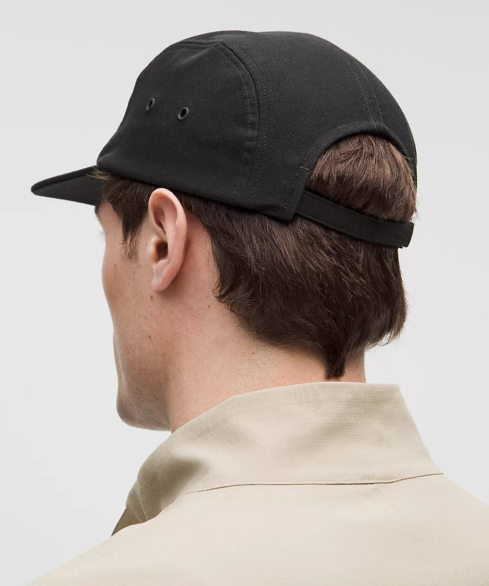 Casquette cinq panneaux — Black, view 3