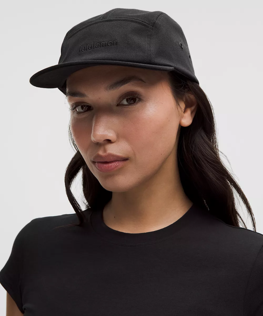 Casquette cinq panneaux — Black, view 4