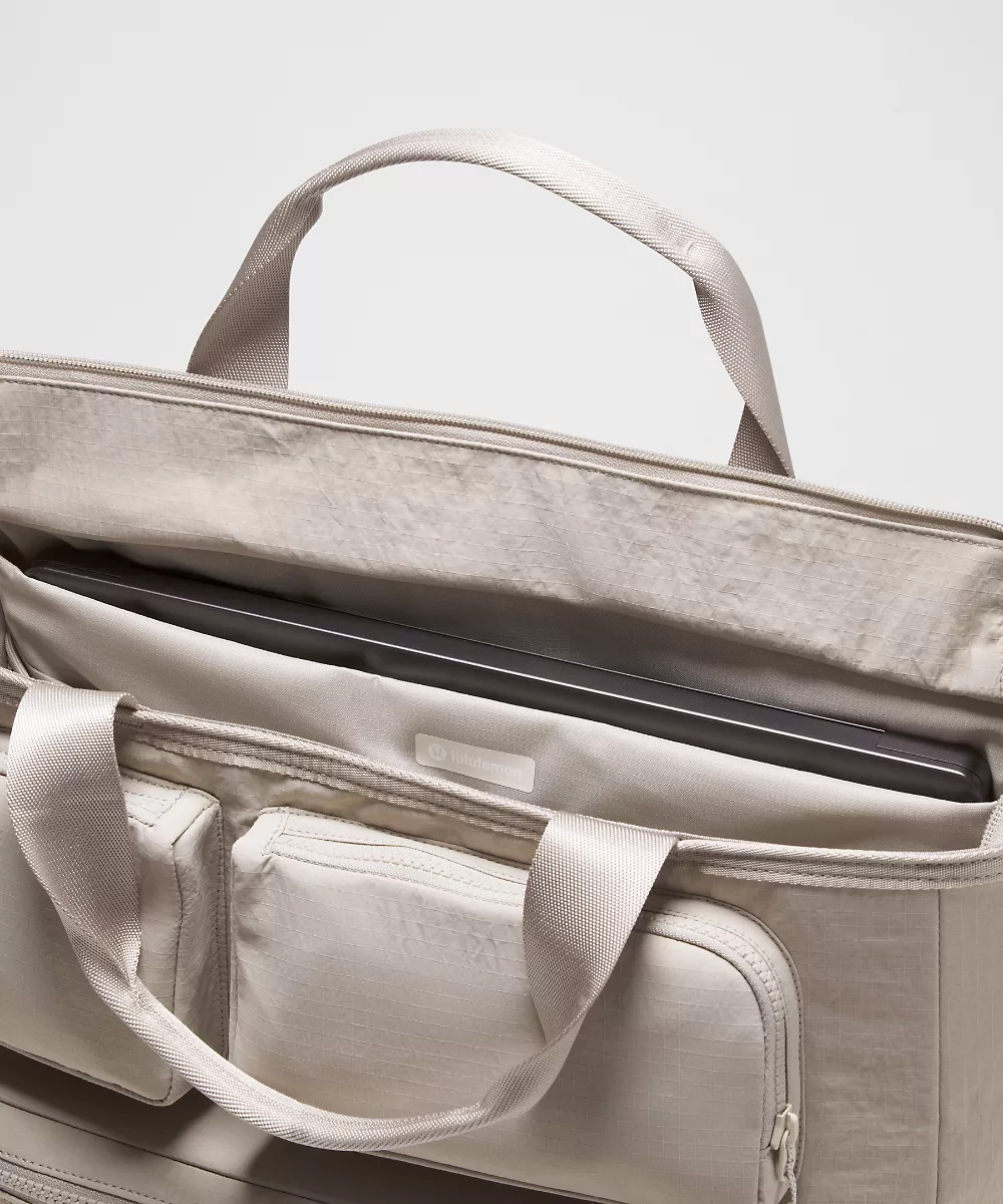 Cabas multi-poches 19.5L — Downtown Tan/Light Ivory, view 4