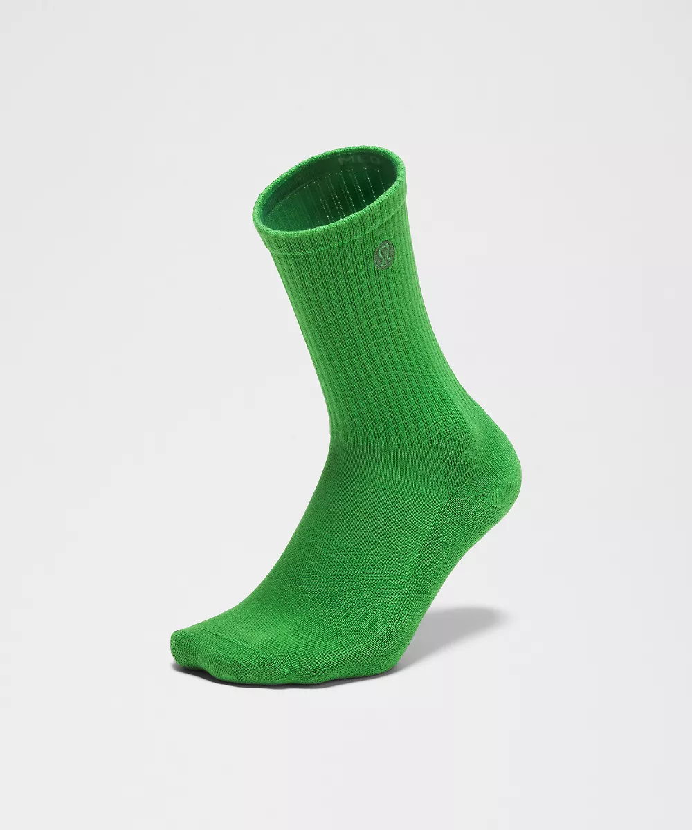 Chaussettes mi-hautes Daily Essential unisexe *Lot de 3 — Chameleon/Seafoam/White, view 3