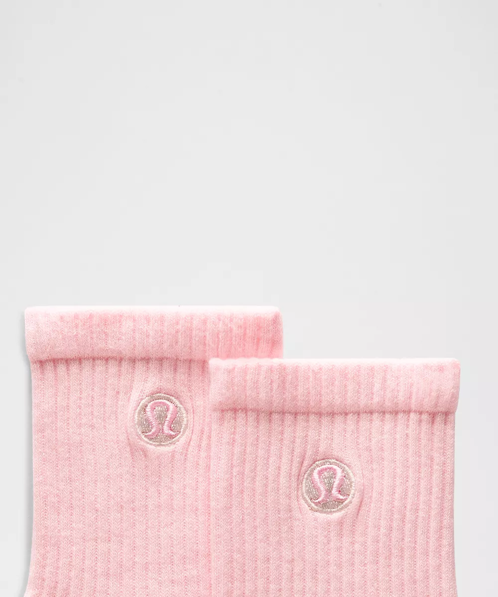 Chaussettes mi-mollet Daily Essential unisexe *Lot de 3 — Candy Cloud/Pink Pearl/Light Ivory, view 2