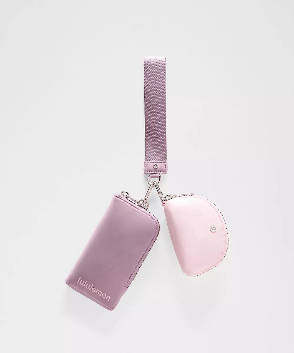 Pochette-bracelet à deux compartiments *Portefeuille — Lotus Lavender/Pink Pearl/Silver, view 1