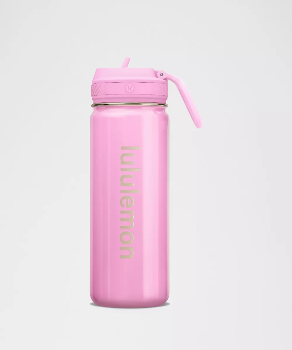 Gourde de sport Back to Life 18oz bouchon à paille *Shine — Sweet Sorbet/Pink Pearl, view 1