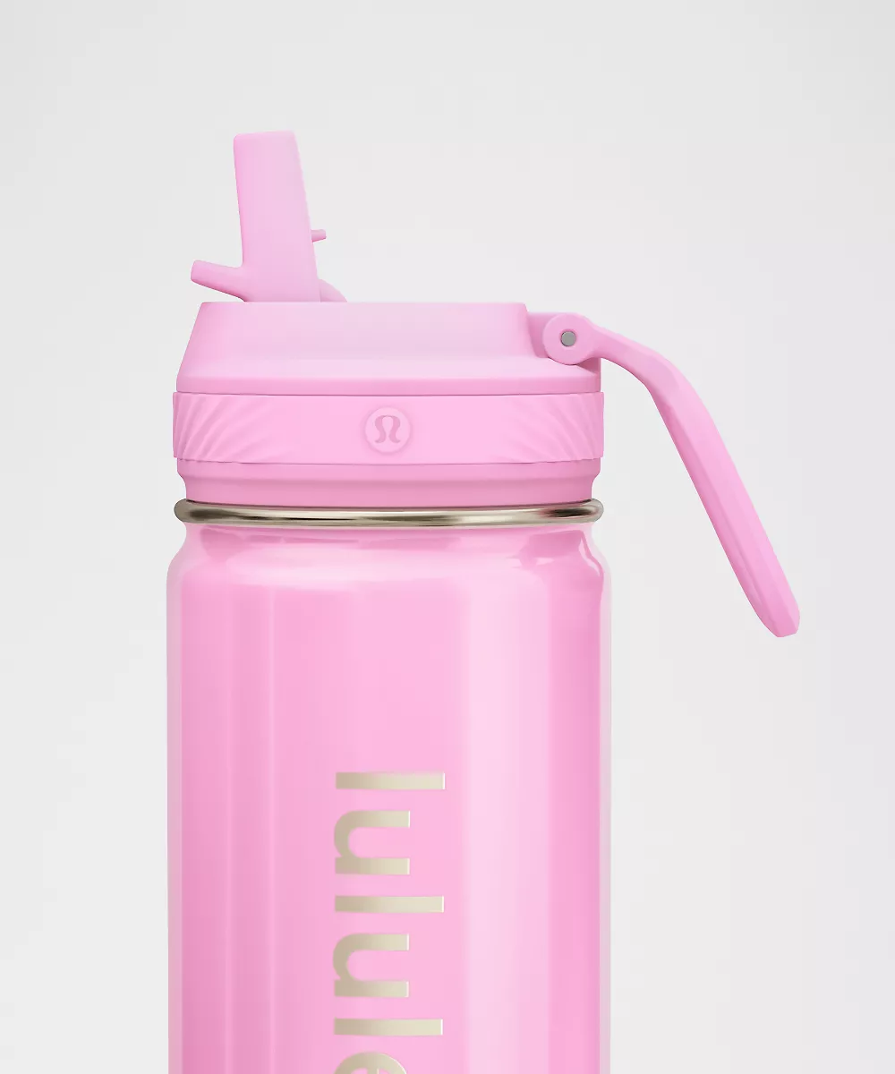 Gourde de sport Back to Life 18oz bouchon à paille *Shine — Sweet Sorbet/Pink Pearl, view 3