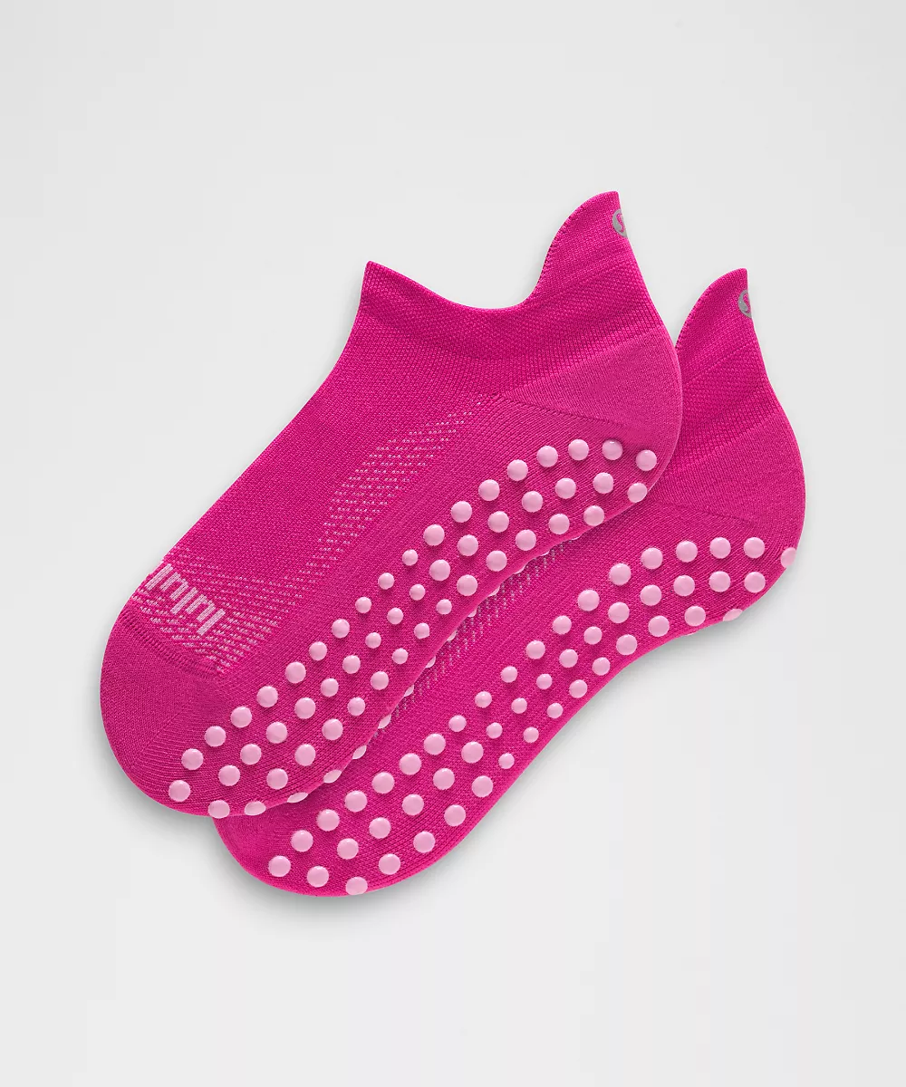Chaussettes à languette antidérapantes Find Your Balance unisexe — Pink Flare, view 1