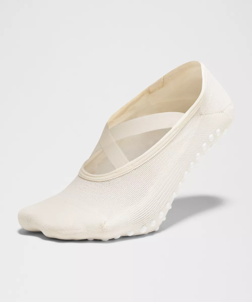 Chaussettes antidérapantes Find Your Balance unisexe *À brides — Light Ivory, view 3