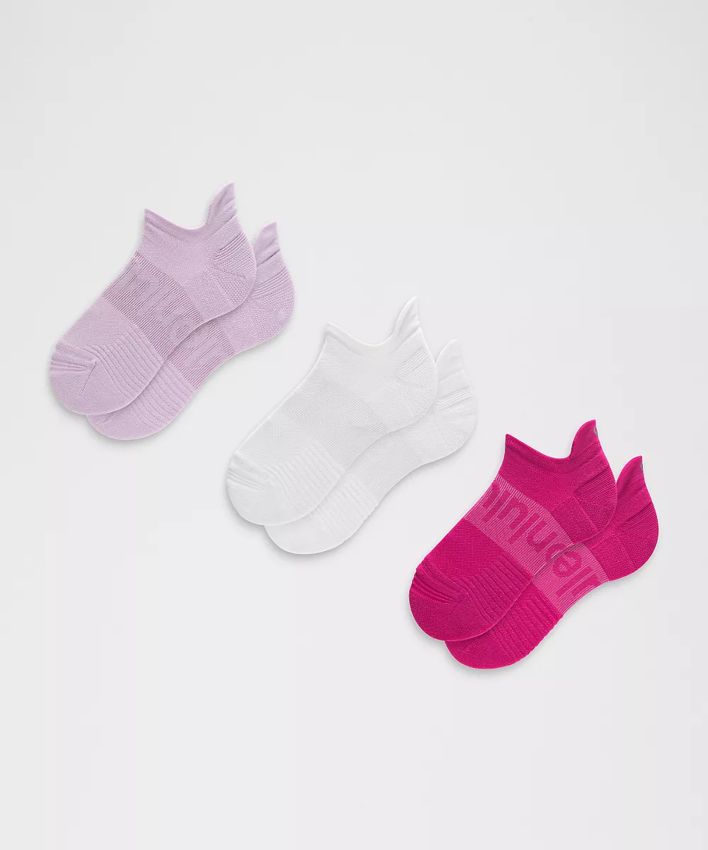 Chaussettes à languette Power Stride unisexe *Lot de 3 — Pink Flare/Lilac Play/White, view 1