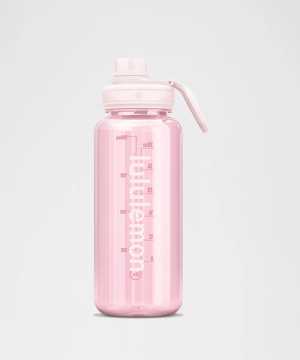 Gourde transparente Back to Life 32oz — Pink Pearl, view 1