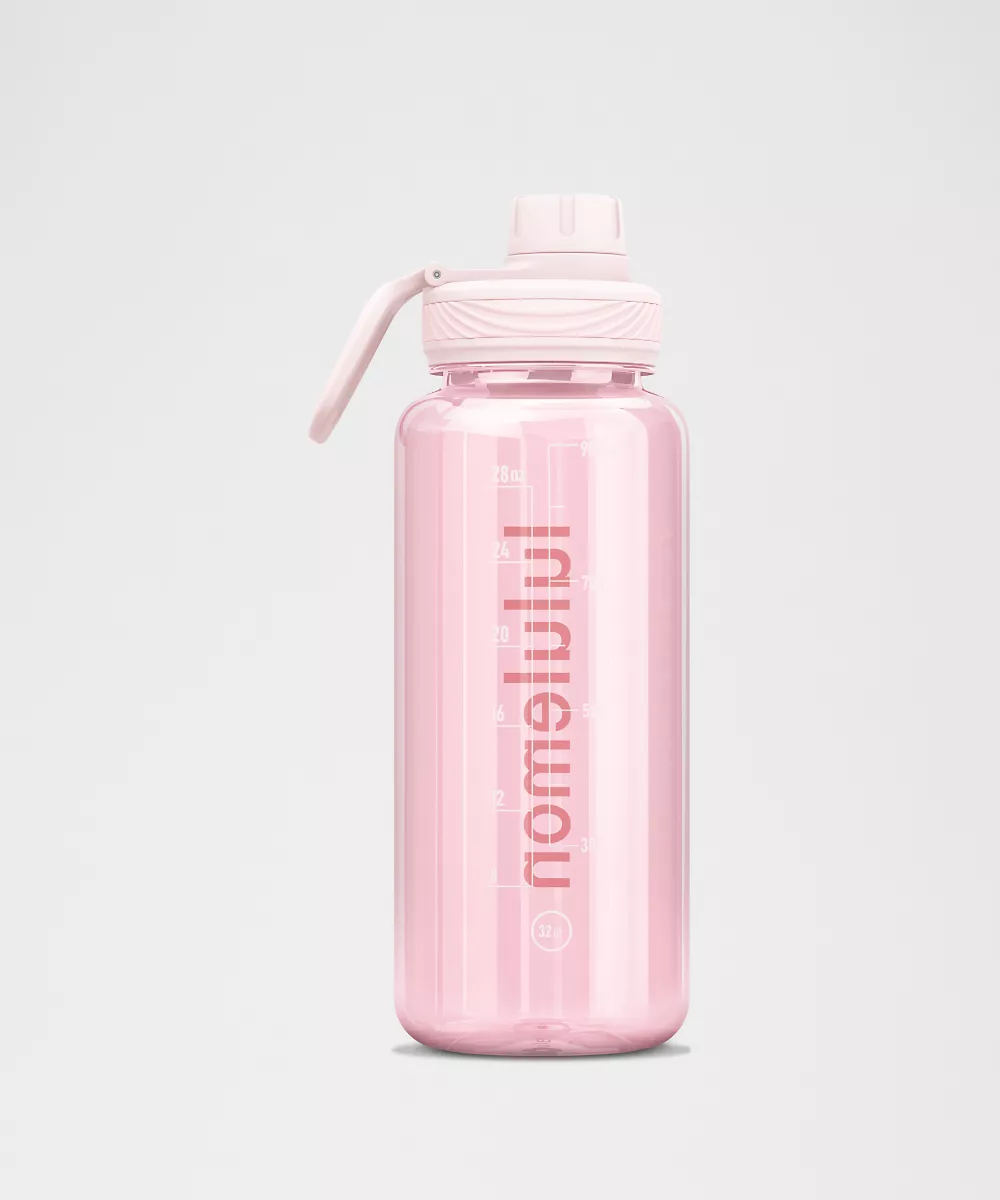 Gourde transparente Back to Life 32oz — Pink Pearl, view 2