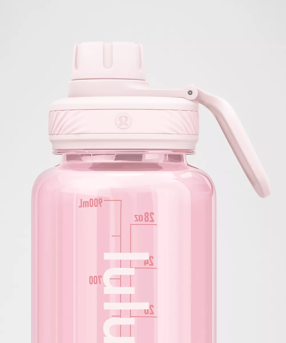Gourde transparente Back to Life 32oz — Pink Pearl, view 3