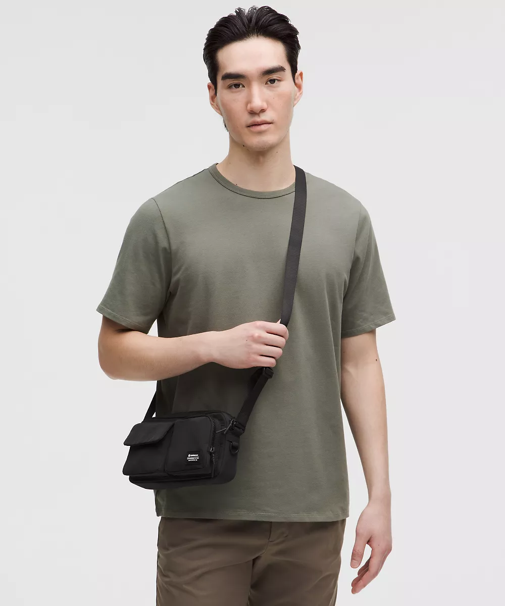 Sac bandoulière multi-poches 2.5L — Black, view 2