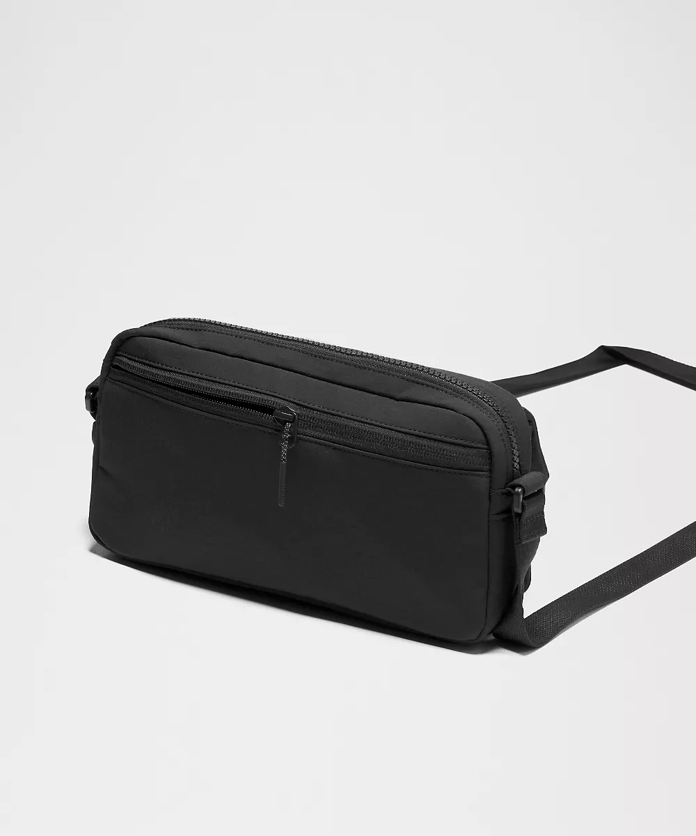 Sac bandoulière multi-poches 2.5L — Black, view 5