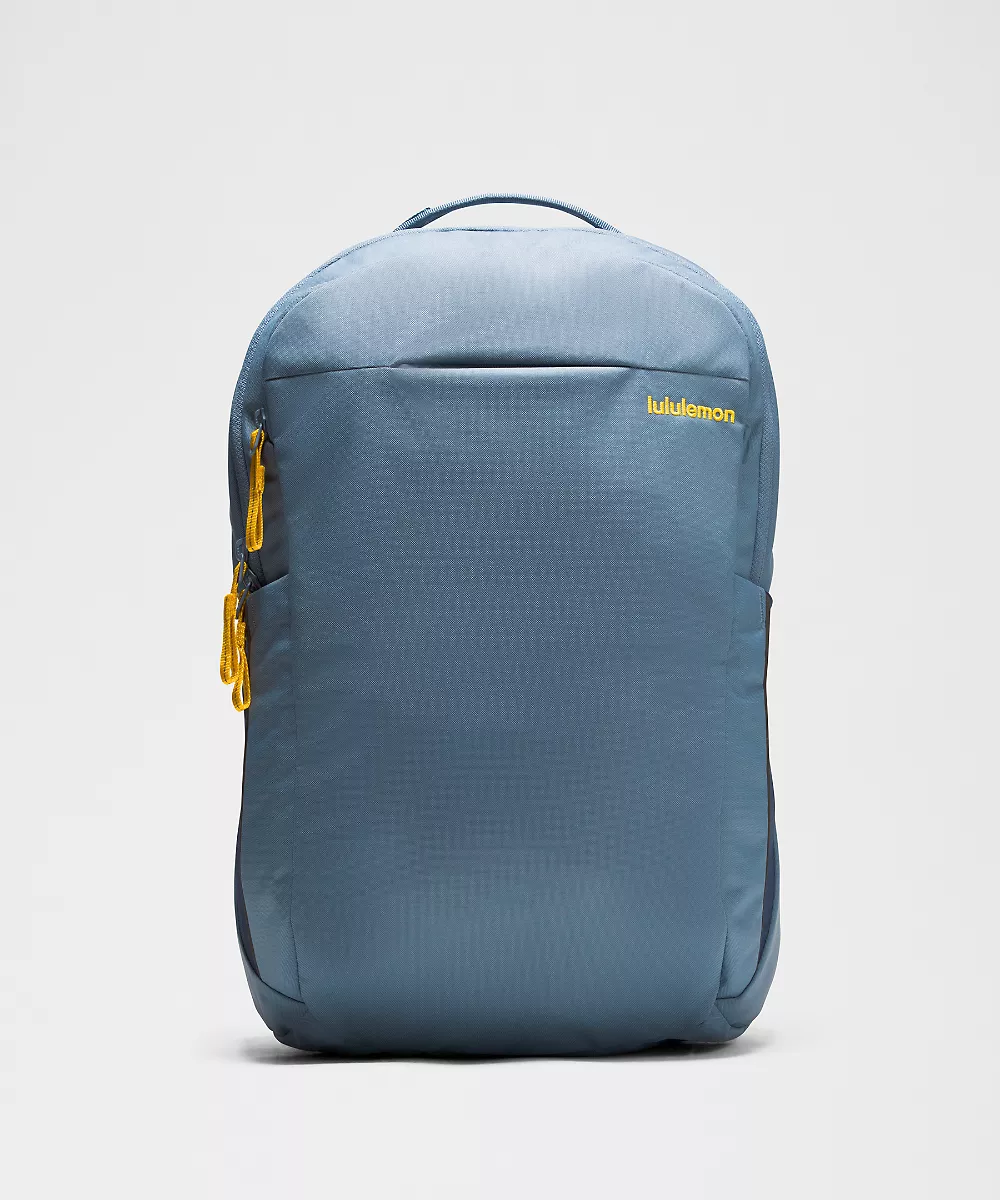 Sac à dos à triple zip 28L *Tech Canvas — Steel Blue/Buttercup/Wacky Khaki, view 1