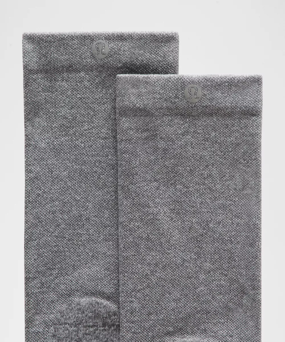 Chaussettes mi-hautes Power Stride unisexe *Lot de 3 — White/Heather Grey/Black, view 2