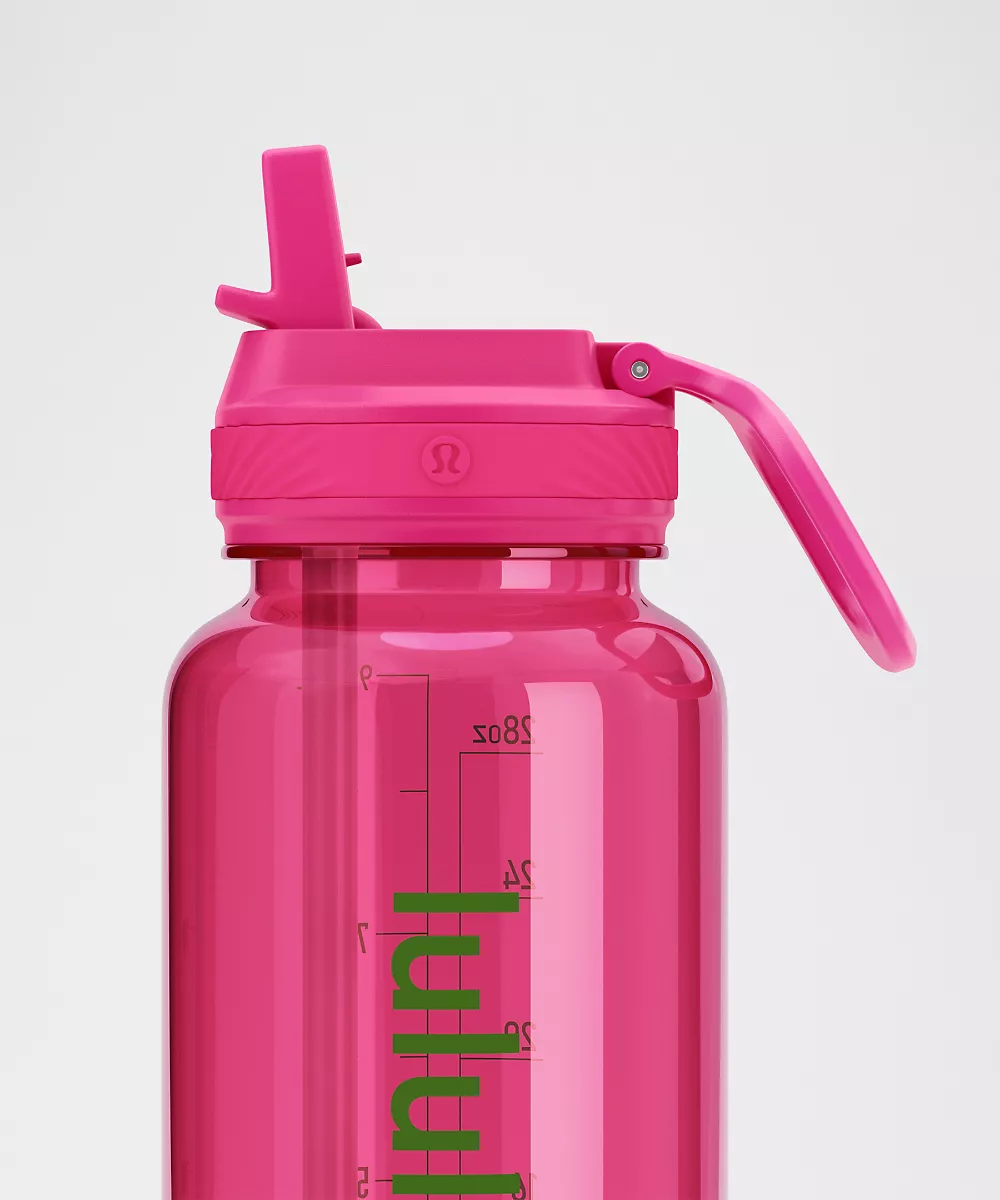 Gourde transparente Back to Life 32oz *Bouchon à paille — Pink Flare/Matcha Magic/Chameleon, view 3