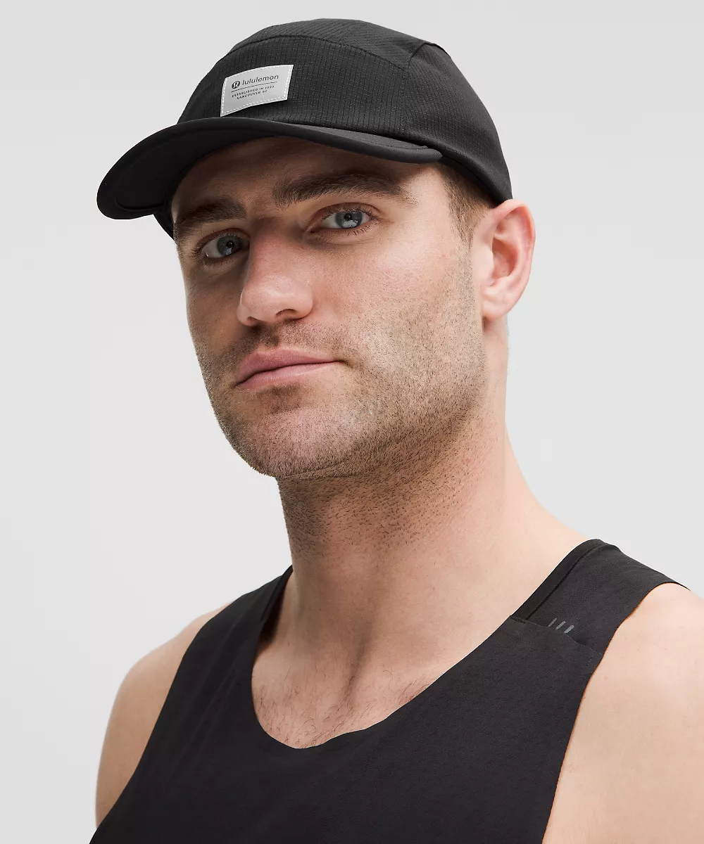 Casquette de running multi-panneaux — Black, view 2