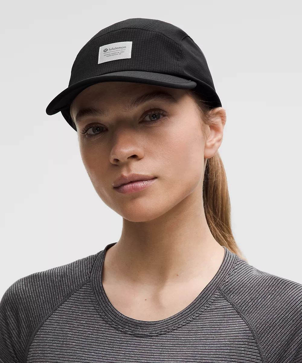 Casquette de running multi-panneaux — Black, view 4