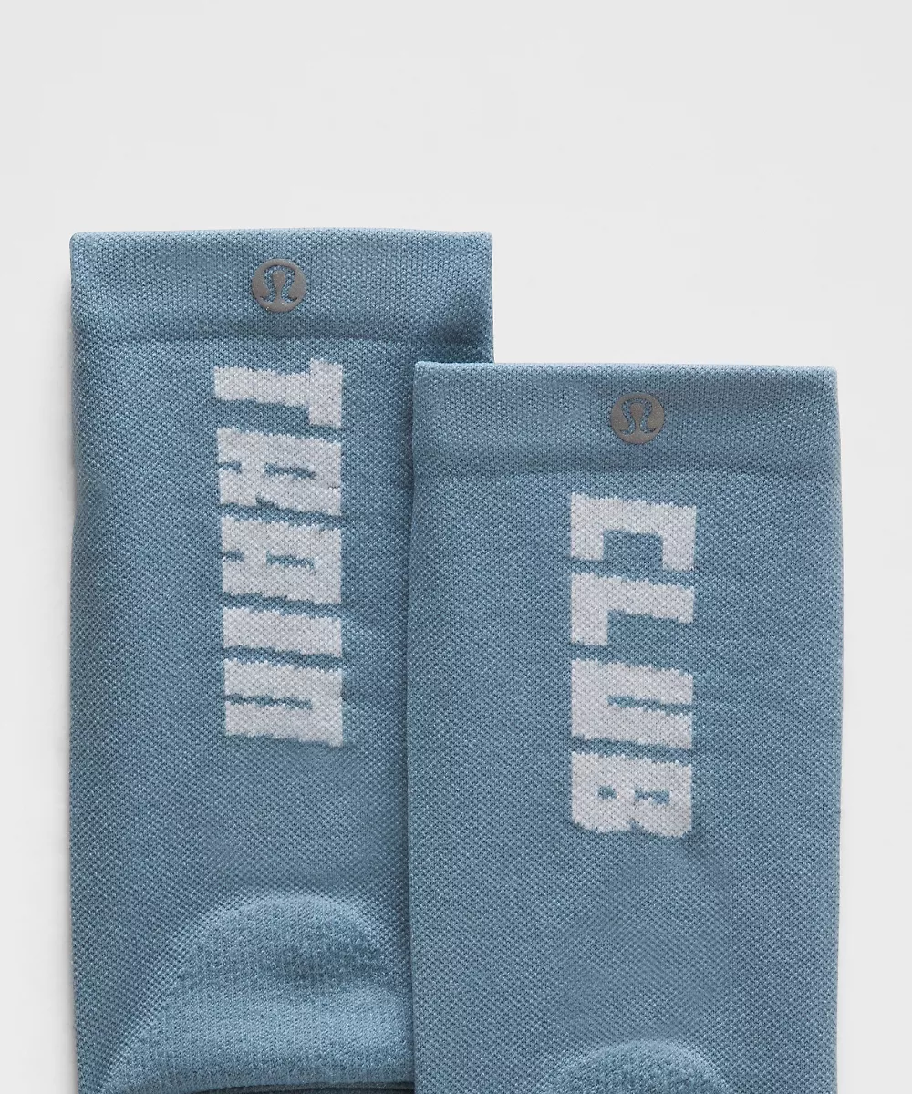 Chaussettes mi-hautes Power Stride unisexe Updated *Train Club — Steel Blue/White, view 2