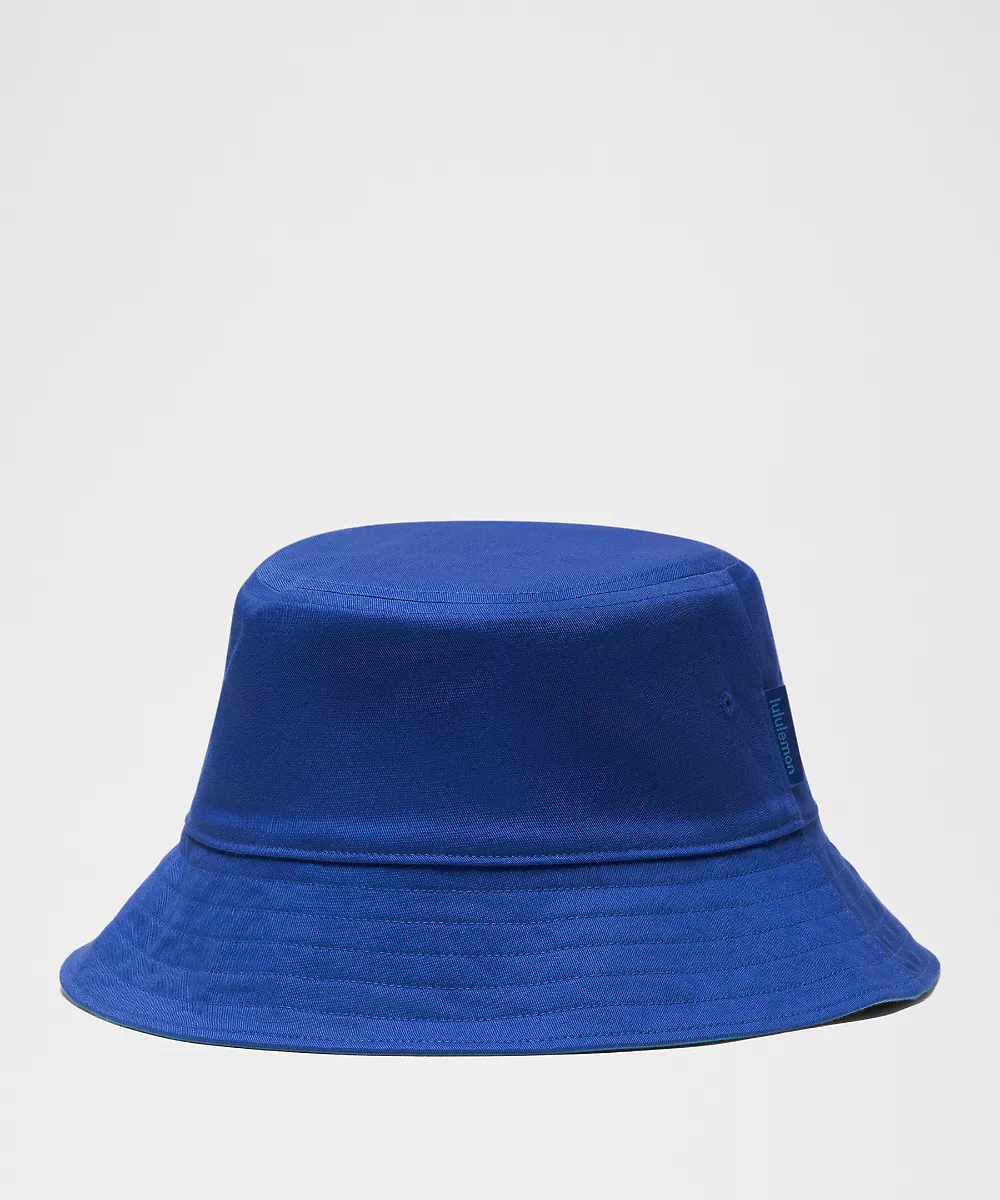 Bob réversible en coton — Beach Ball Blue/Ocean Wave, view 1