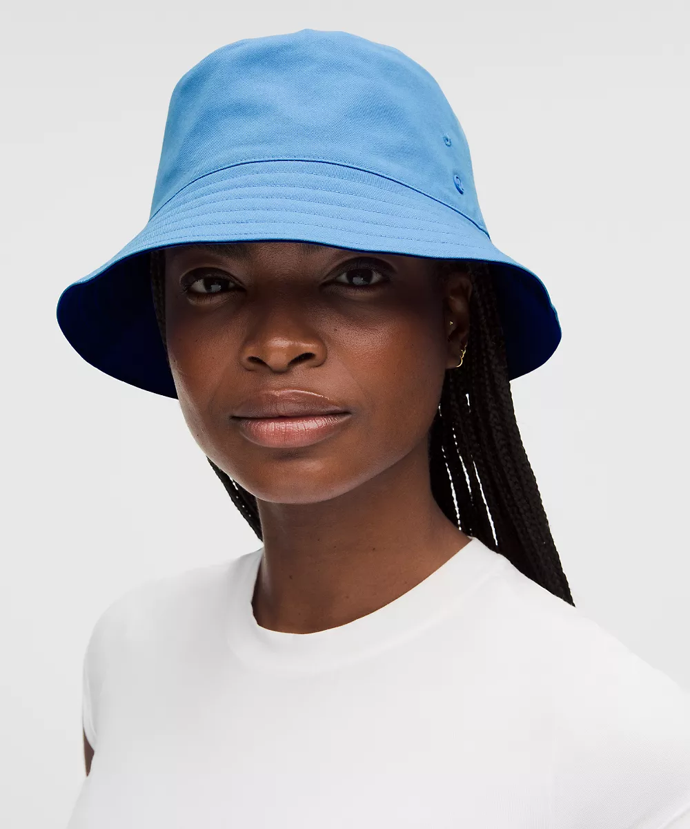Bob réversible en coton — Beach Ball Blue/Ocean Wave, view 2
