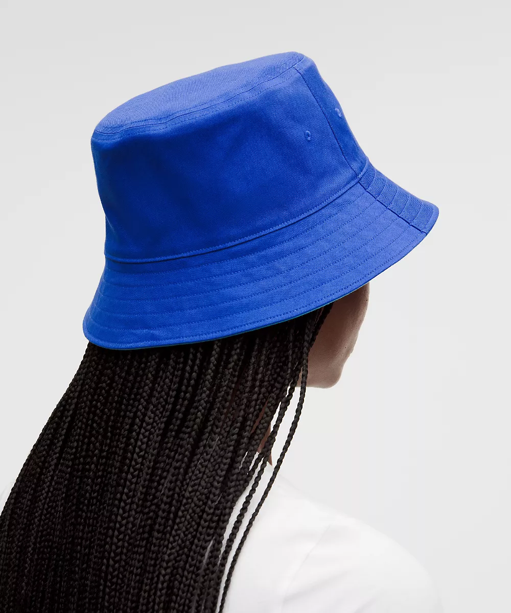 Bob réversible en coton — Beach Ball Blue/Ocean Wave, view 3