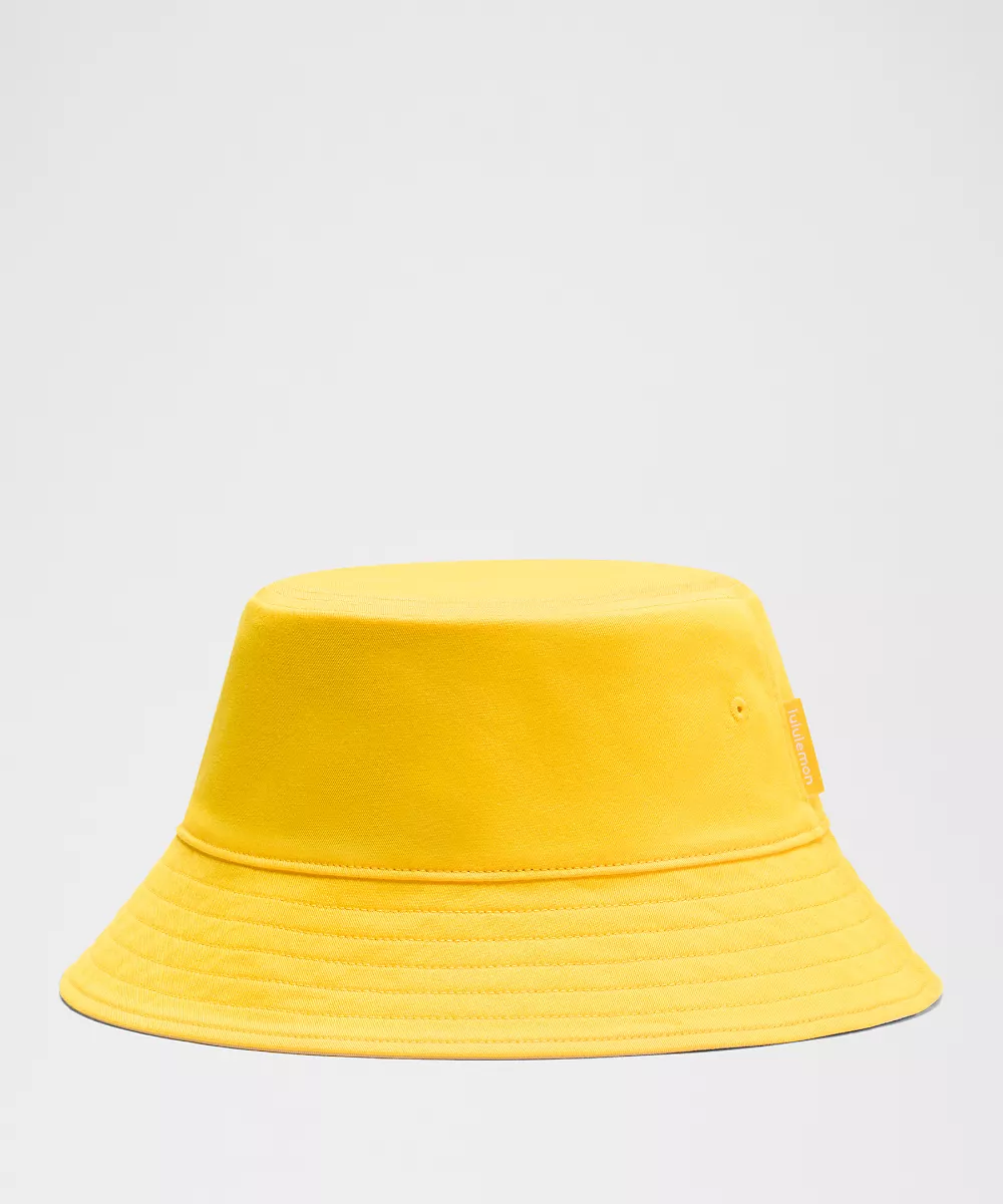 Bob réversible en coton — Buttercup/Light Ivory, view 1