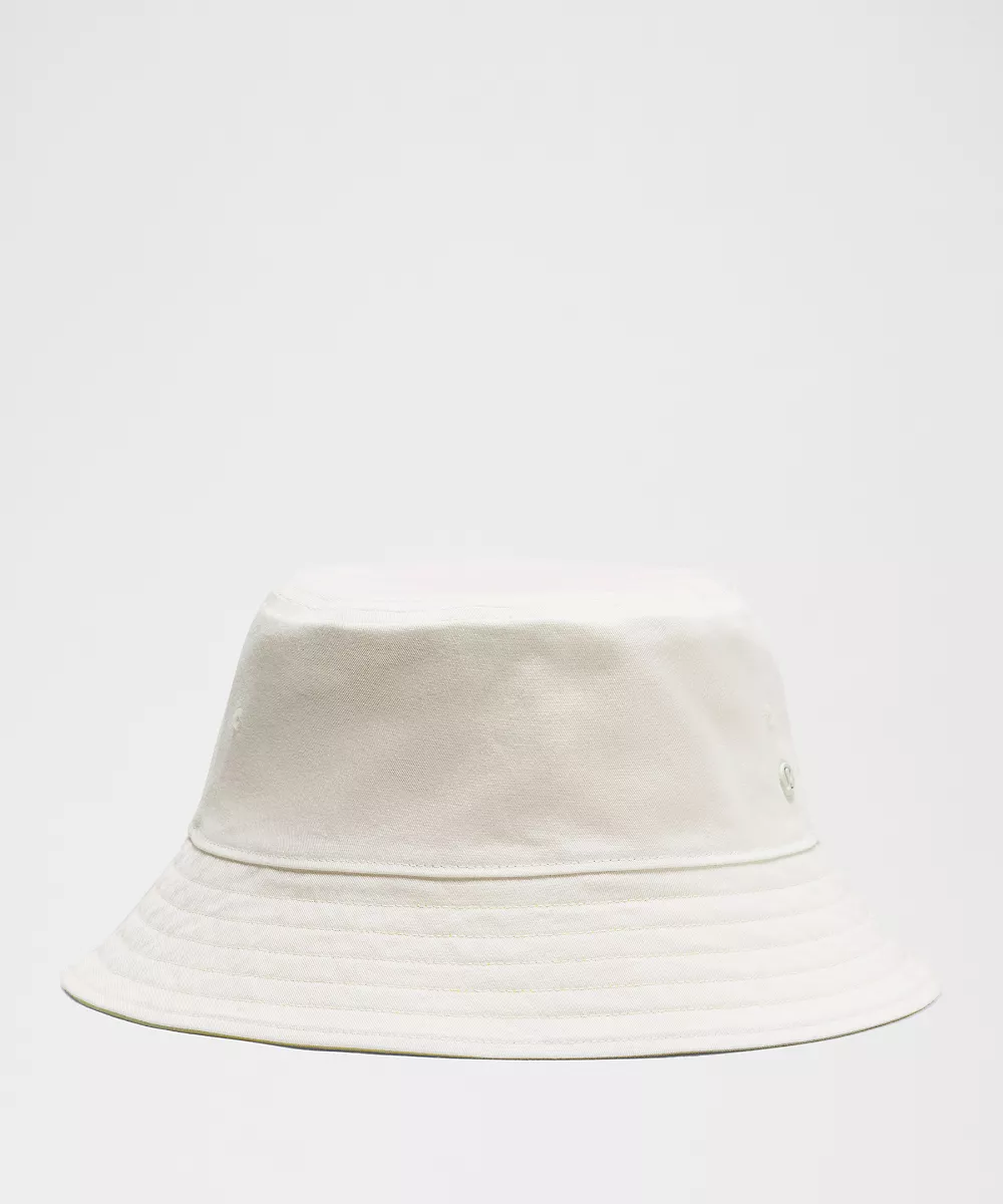 Bob réversible en coton — Buttercup/Light Ivory, view 4