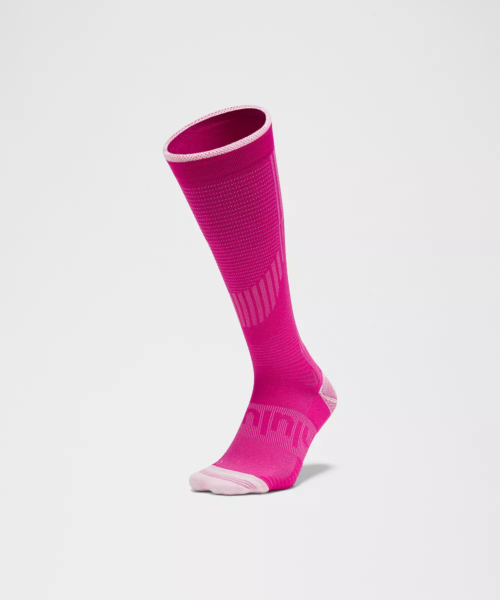 Chaussettes hautes Power Stride — Pink Flare/Sweet Sorbet, view 3