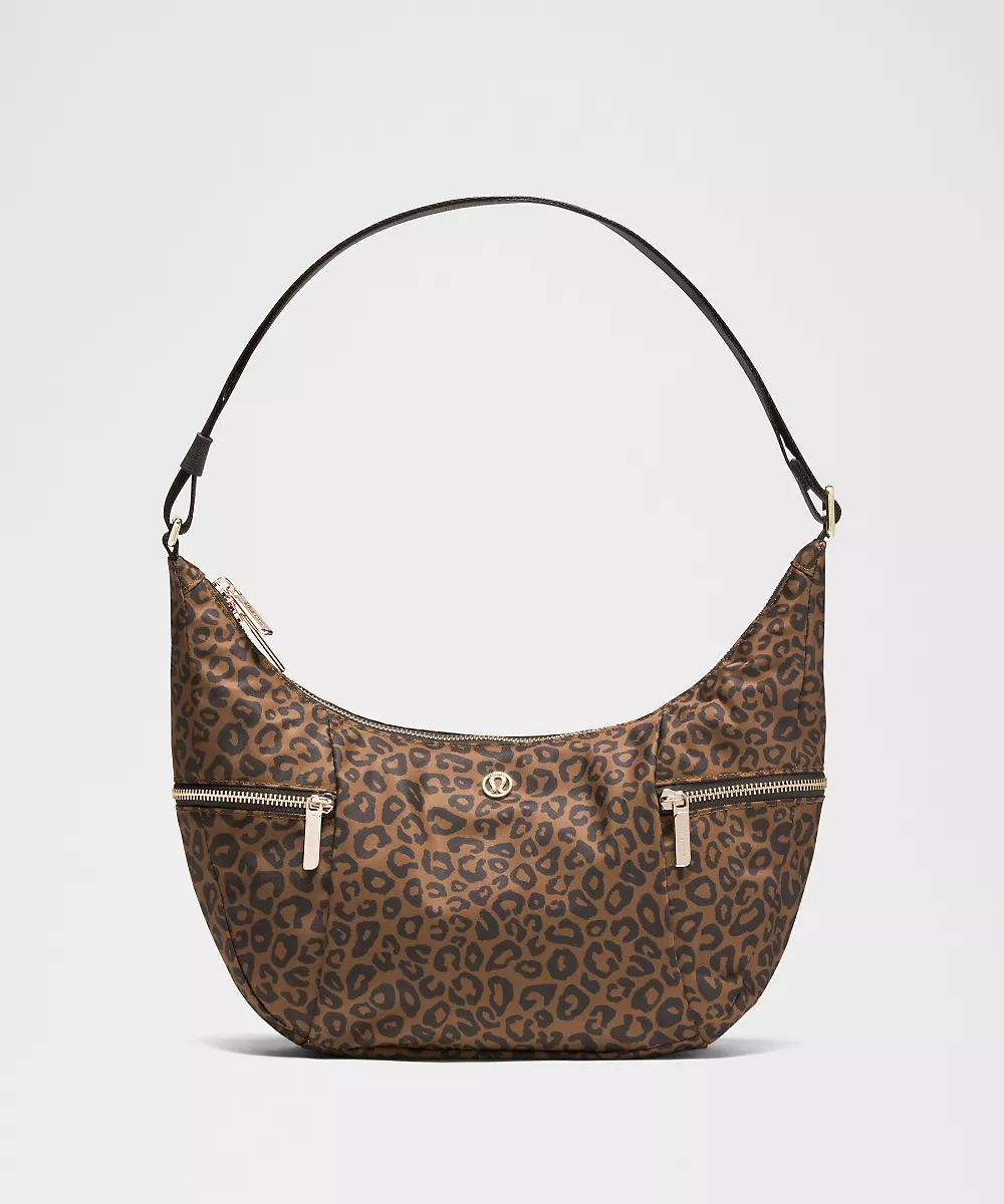 Sac banane souple Slouchy 6L *Metal Hardware — Leopardo Shift Desert Khaki Multi, view 1