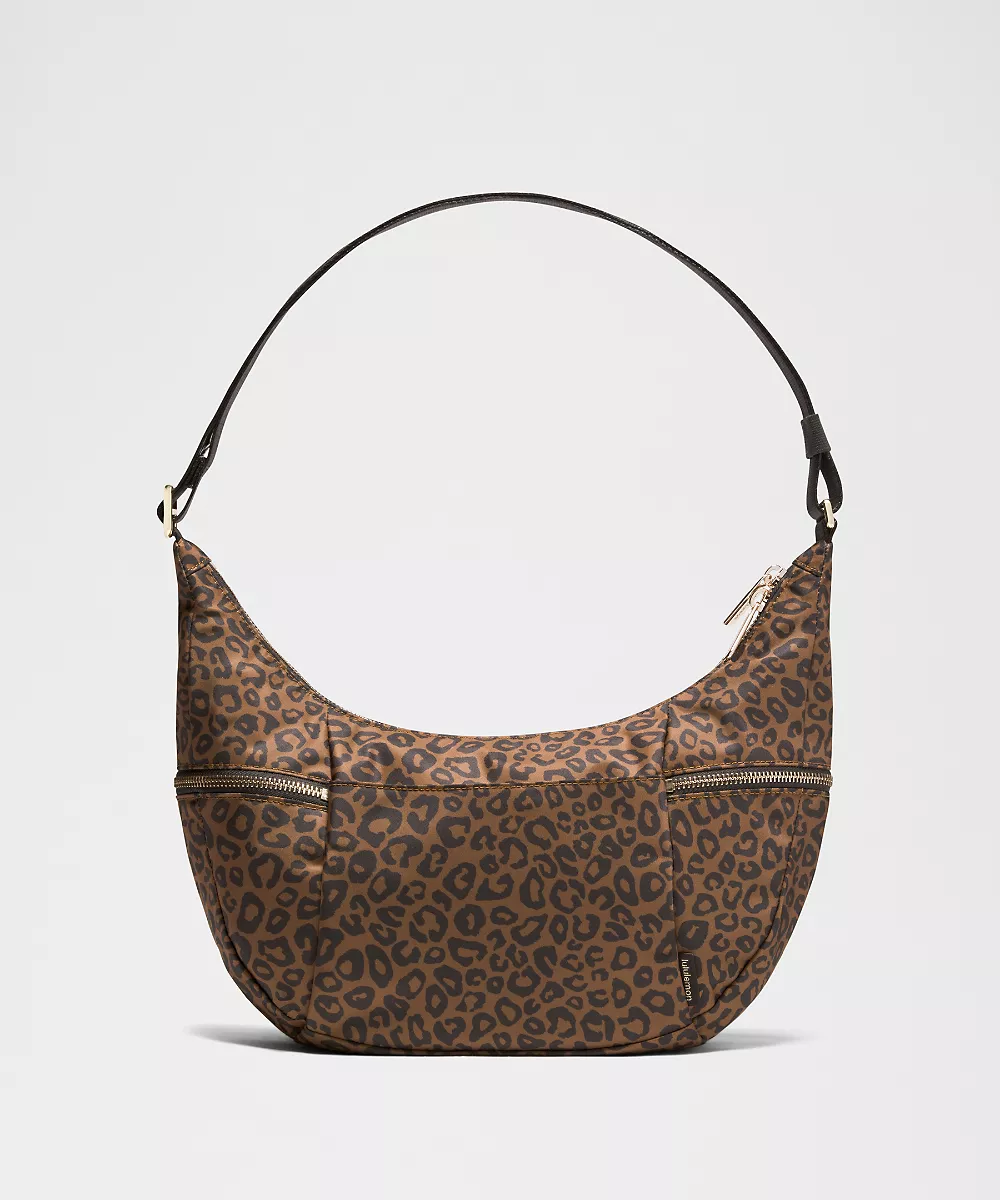Sac banane souple Slouchy 6L *Metal Hardware — Leopardo Shift Desert Khaki Multi, view 3