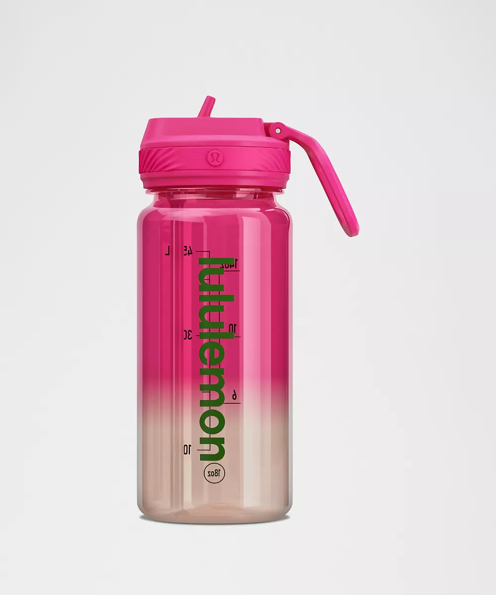 Gourde transparente Back to Life 18oz bouchon à paille *Ombré — Pink Flare/Matcha Magic/Chameleon, view 1