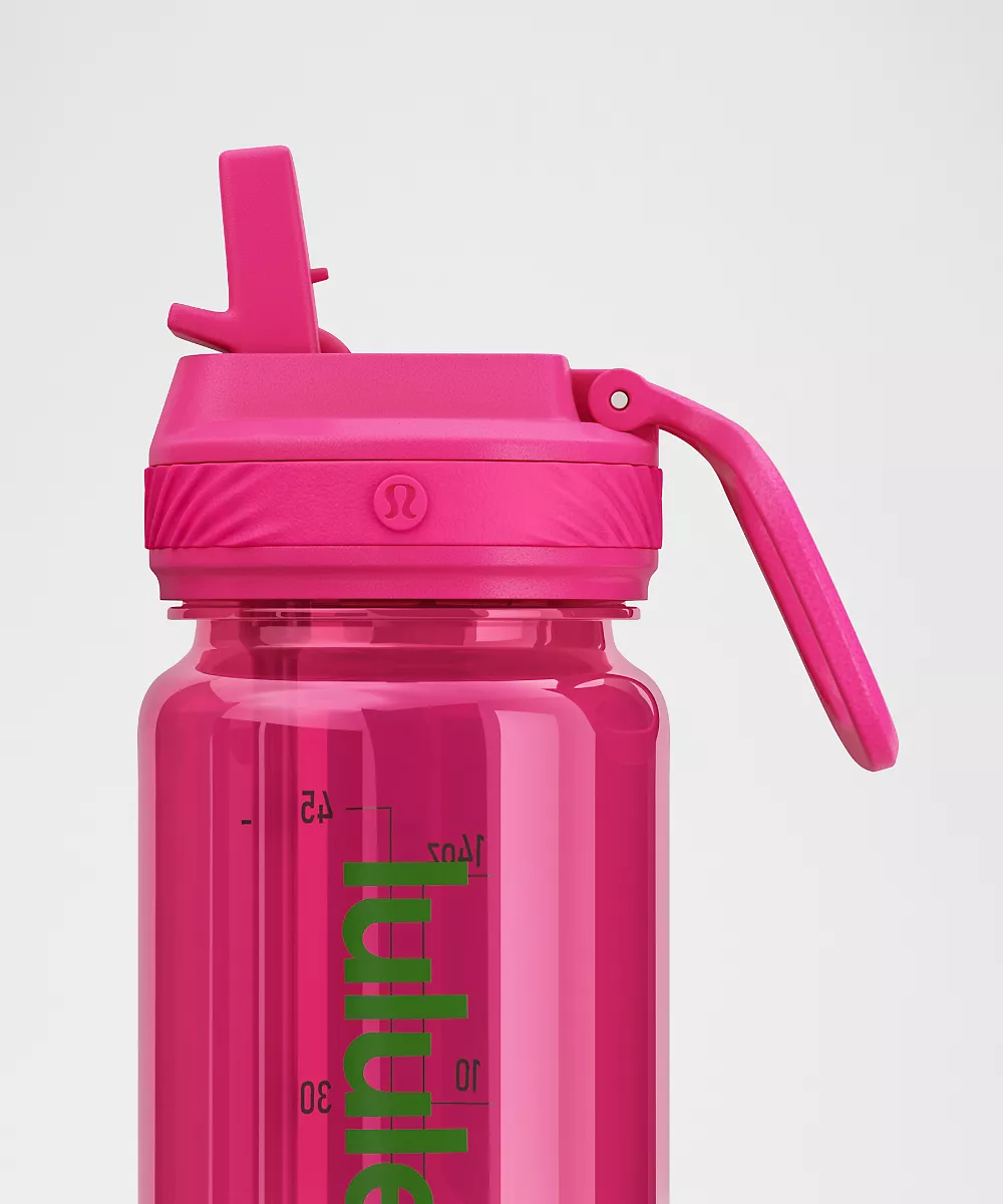Gourde transparente Back to Life 18oz bouchon à paille *Ombré — Pink Flare/Matcha Magic/Chameleon, view 3