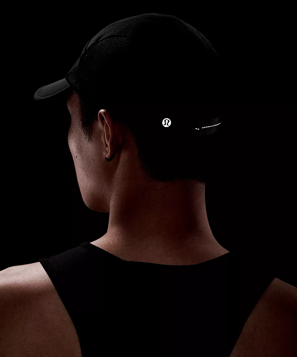 Casquette de running multi-panneaux *Mesh — Black, view 3