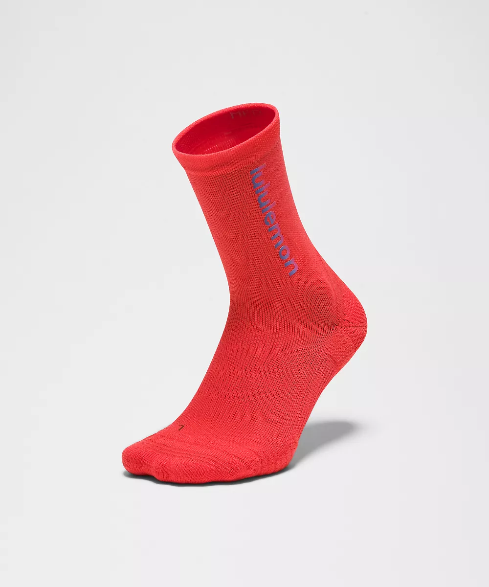 Chaussettes mi-hautes rembourrées Power Stride unisexe *Wordmark — Star Burst Tone, view 3