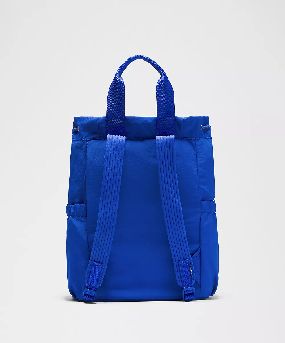 Sac seau 2-en-1 à cordon — Beach Ball Blue/Silver, view 3