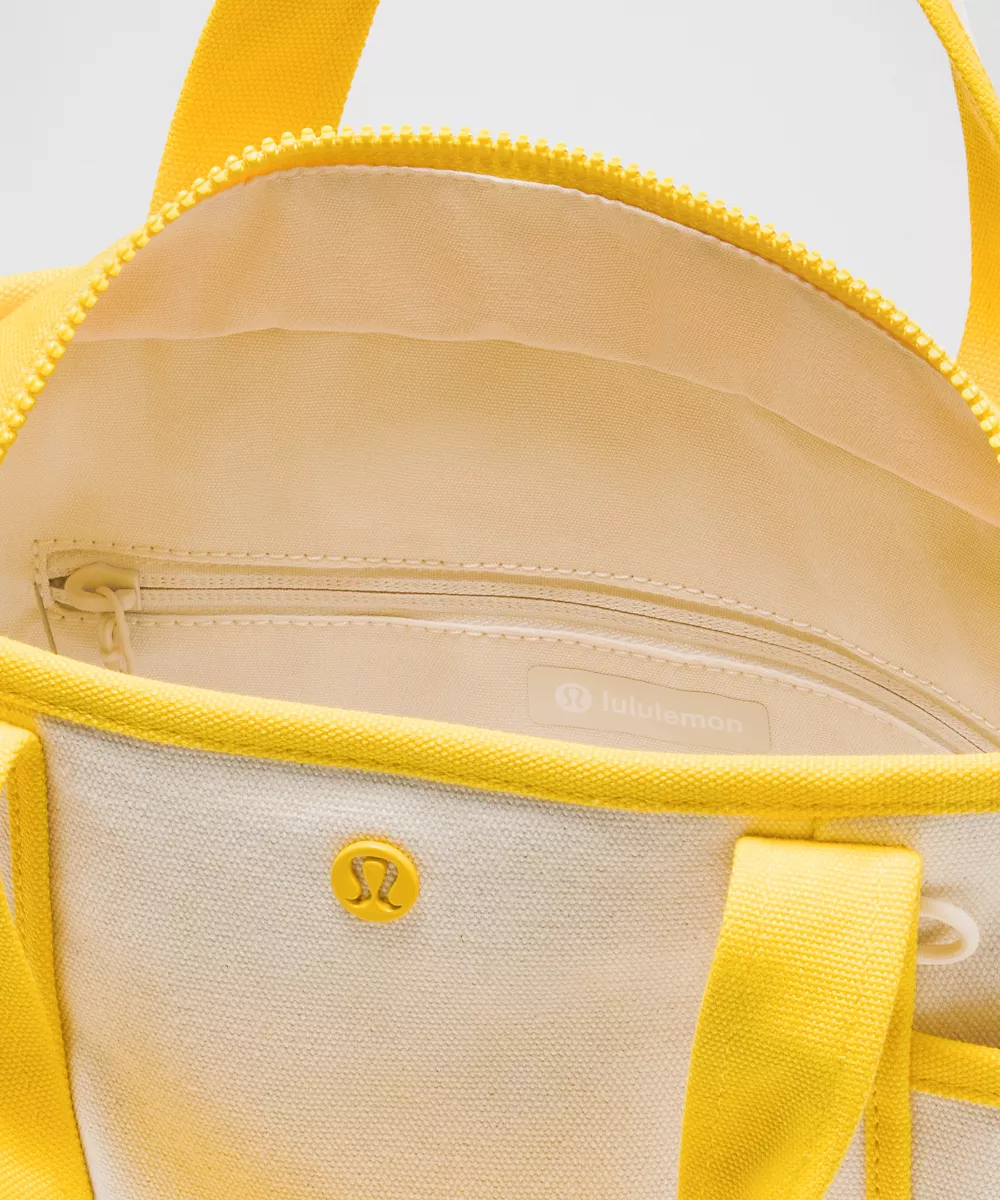 Petit cabas Daily multi-poches à fermeture zippée 5L — Natural/Buttercup, view 4