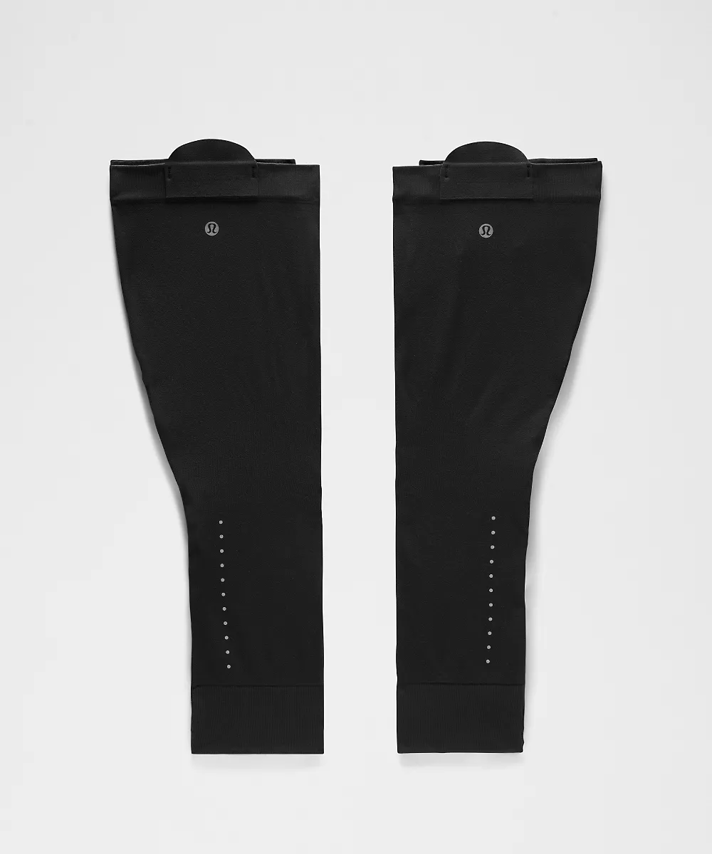 lululemon Go Further manchons de running sans coutures — Black, view 2