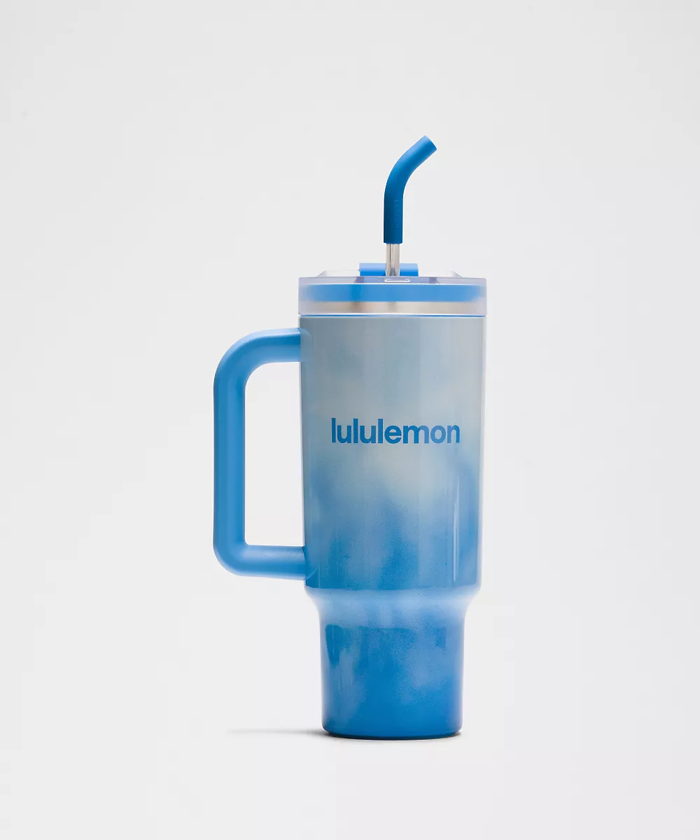 Gobelet isotherme 40oz *Print — Blue Smoothie Multi/Tropical Sky/Ocean Wave, view 1