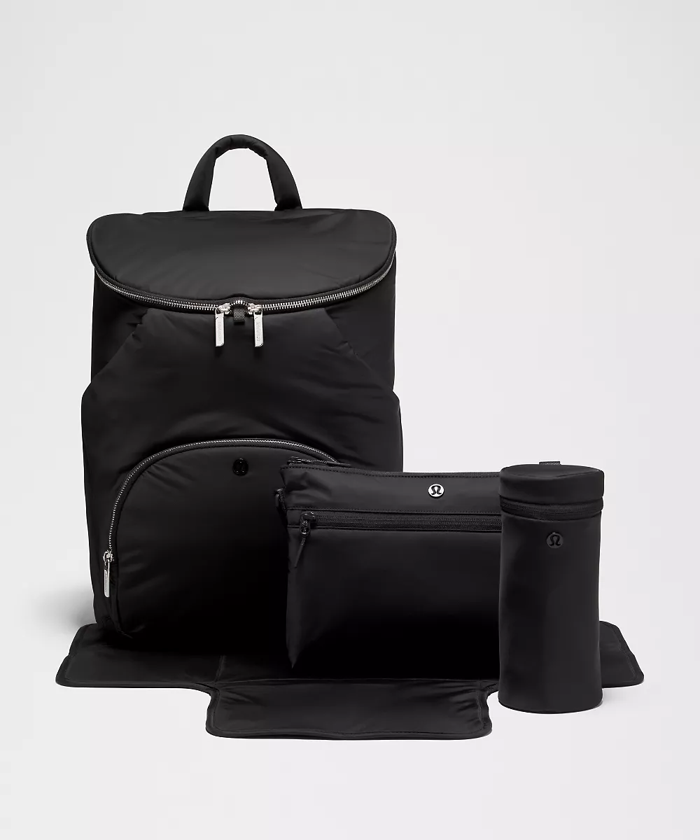 Sac à dos New Parent 22L — Black/Silver, view 3