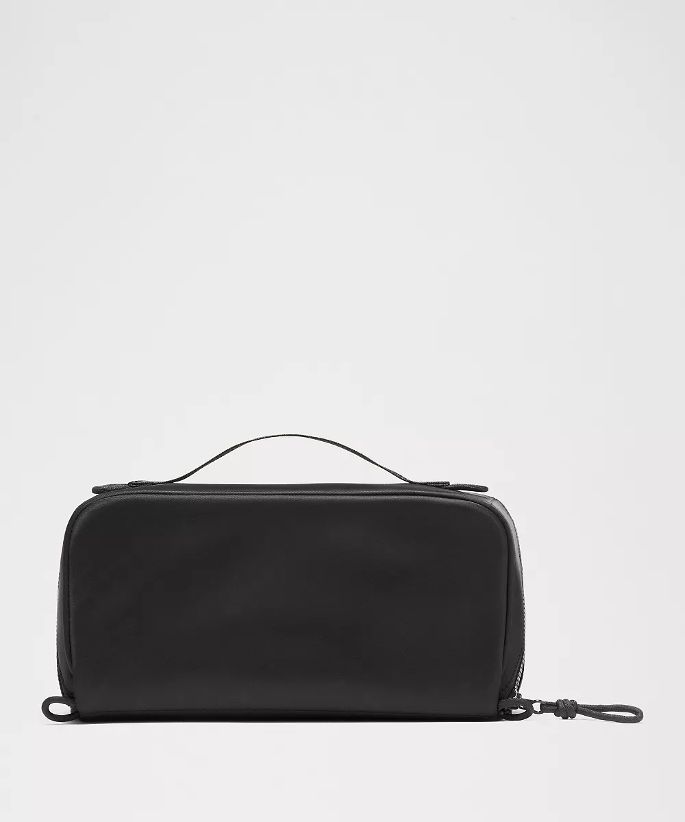 Trousse de toilette dépliable — Black/Silver, view 3