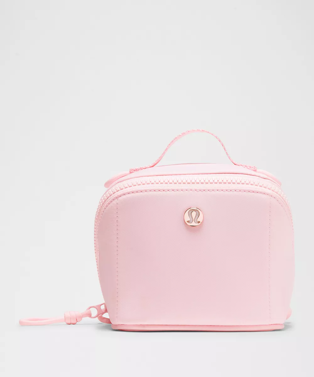 Trousse de toilette dépliable Small — Pink Pearl/Rose Gold, view 1