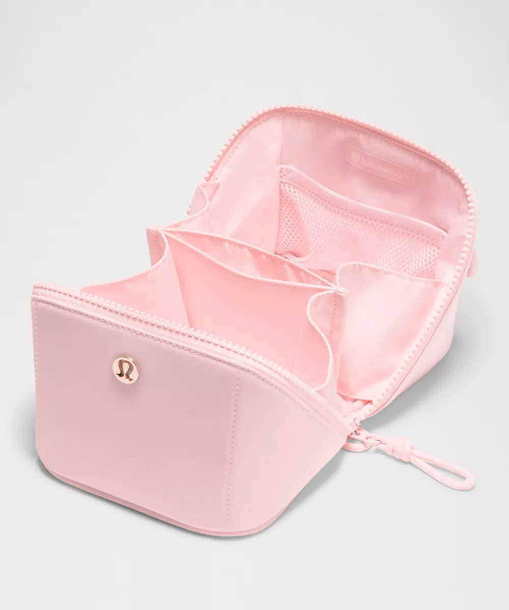 Trousse de toilette dépliable Small — Pink Pearl/Rose Gold, view 2