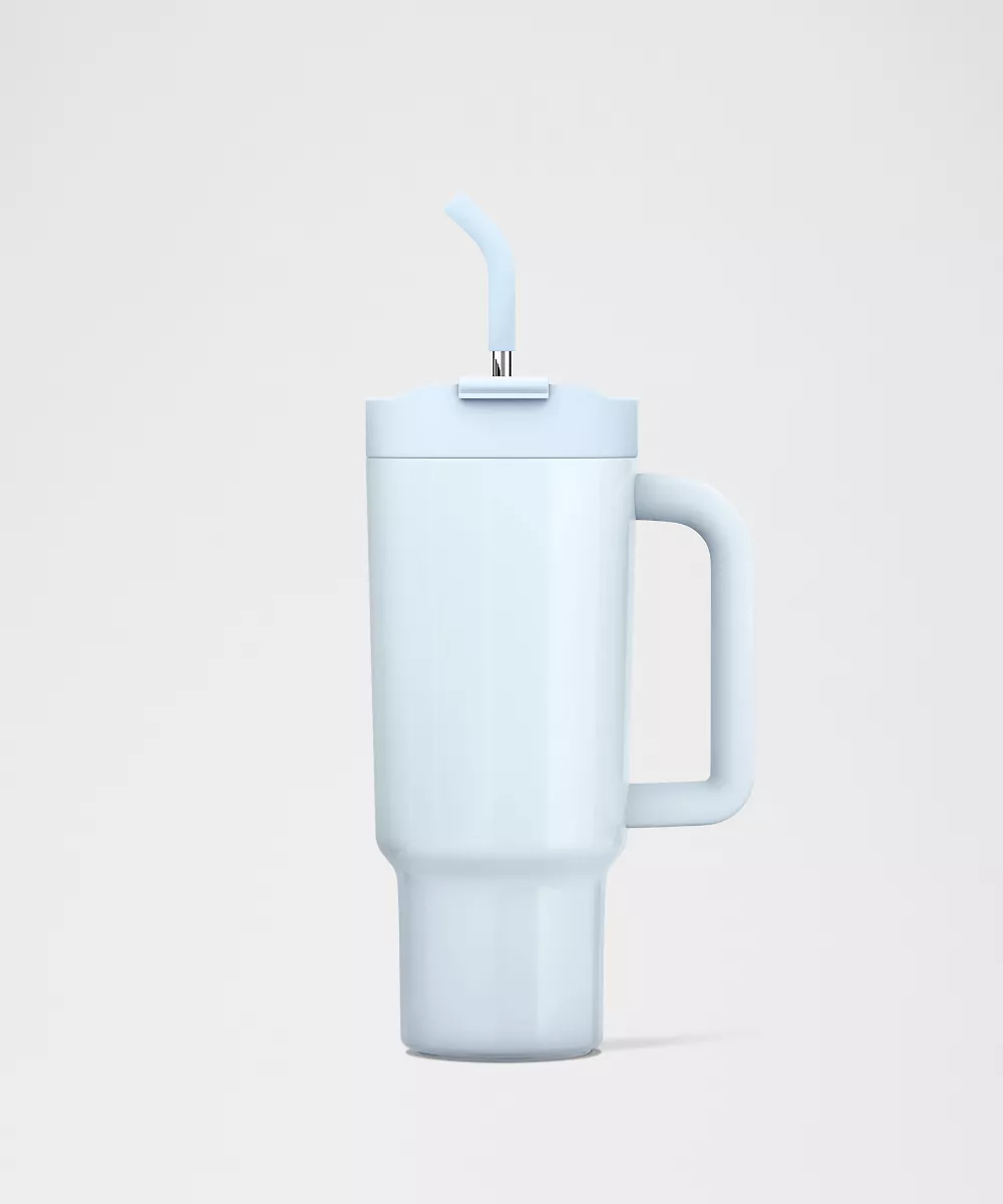 Gobelet isotherme 40oz *Shine — Starch Blue/Rose Gold, view 2