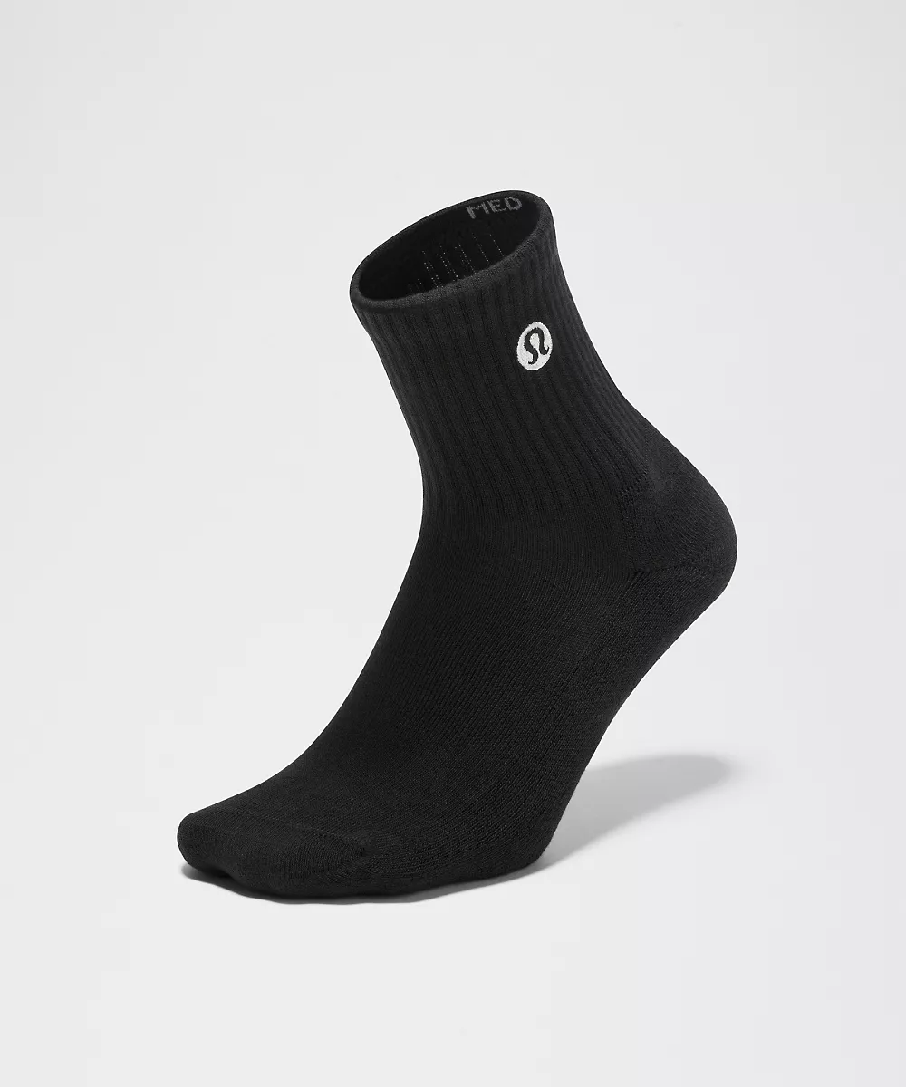 Chaussettes mi-mollet Daily Essential unisexe *Lot de 6 — Black, view 3