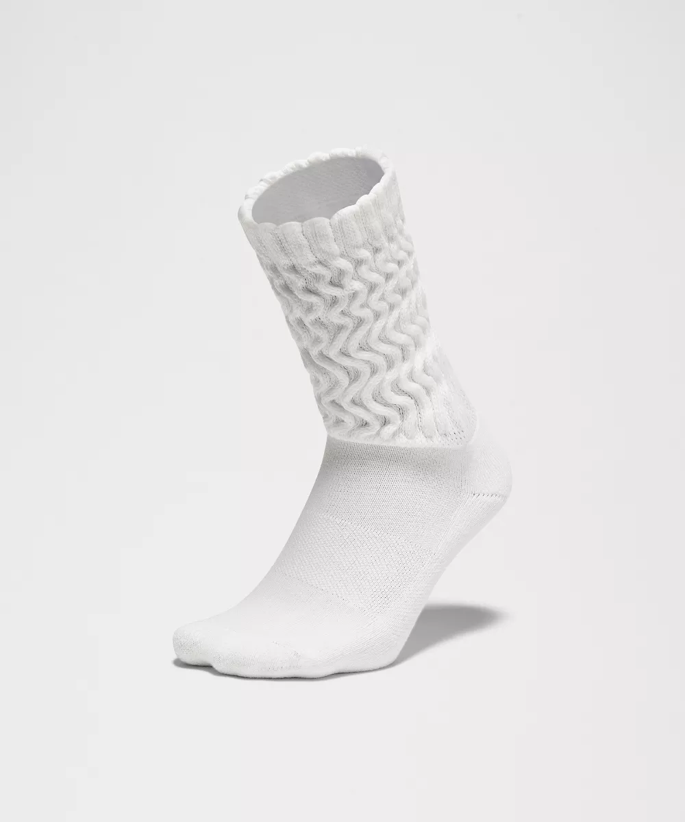 Chaussettes slouch unisexe — White, view 3