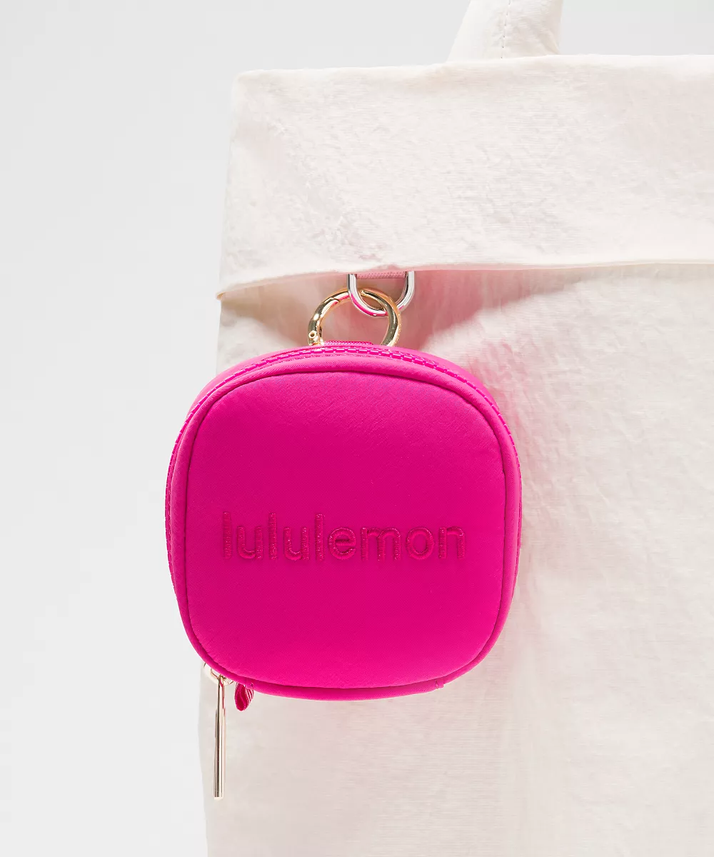 Pochette organiseur à clipser pour trajets — Pink Flare/Pink Flare/Gold, view 2
