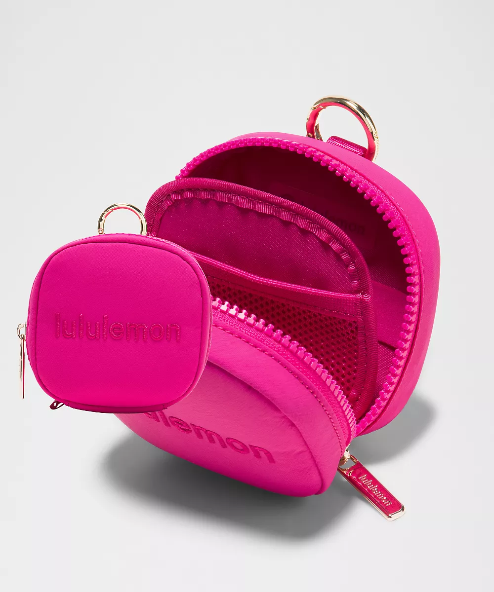 Pochette organiseur à clipser pour trajets — Pink Flare/Pink Flare/Gold, view 4