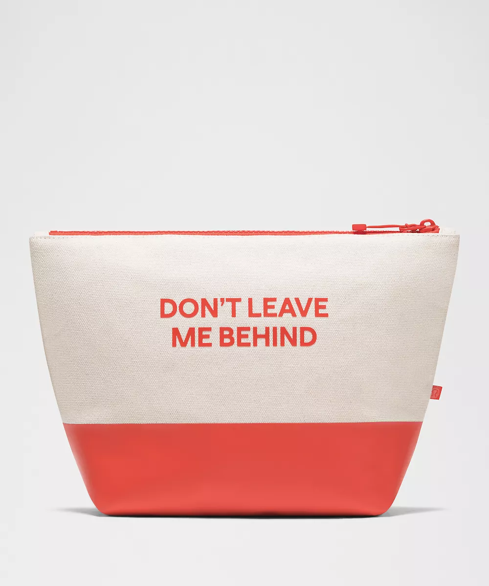 Pochette en toile *Wordmark — Natural/Cherry Ember, view 2