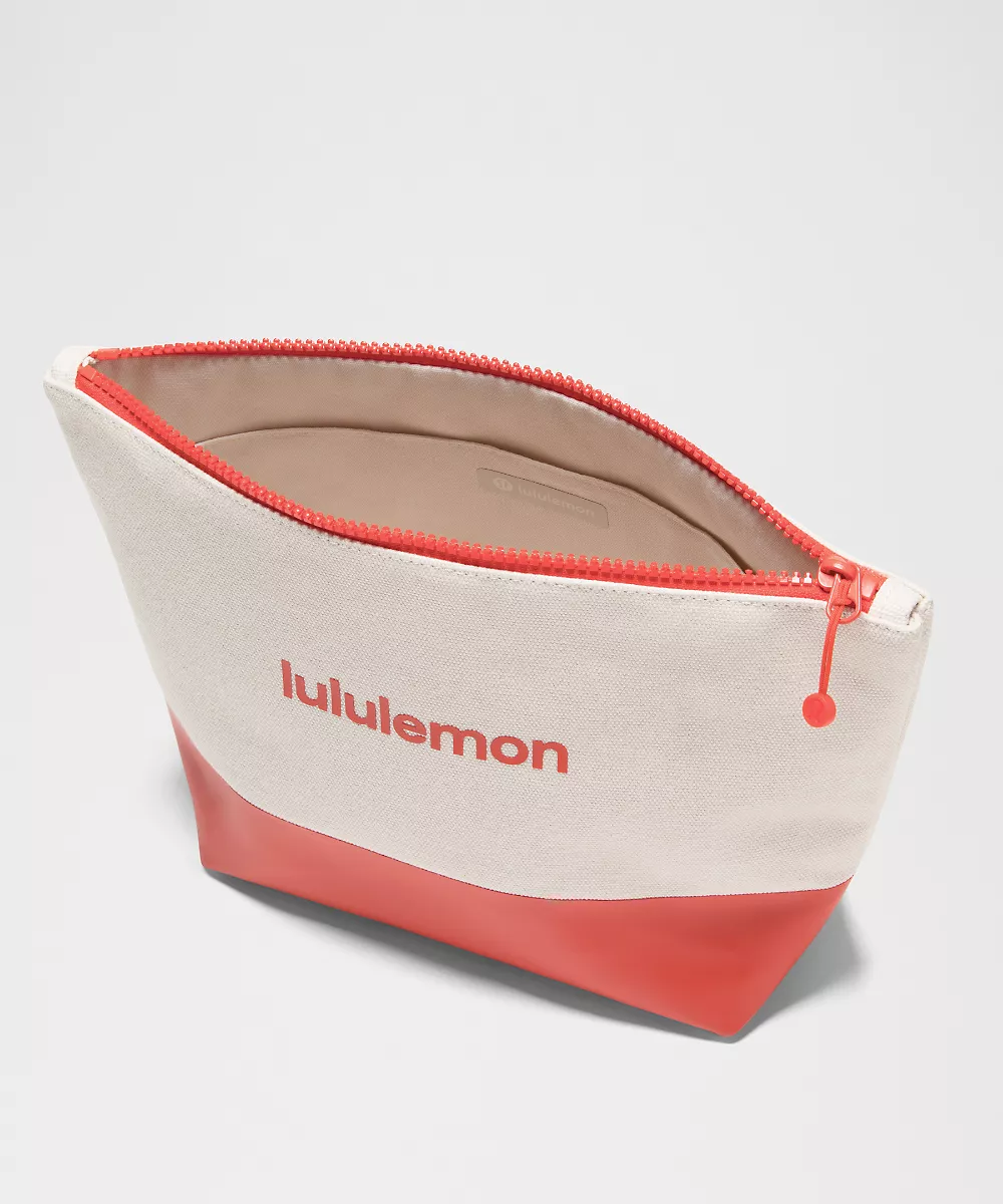 Pochette en toile *Wordmark — Natural/Cherry Ember, view 3