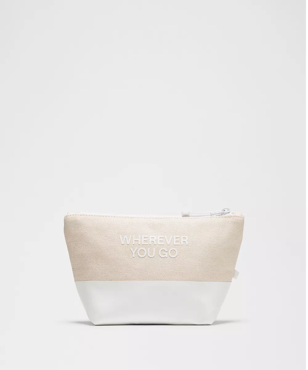 Pochette en toile Mini *Wordmark — Natural/White, view 2